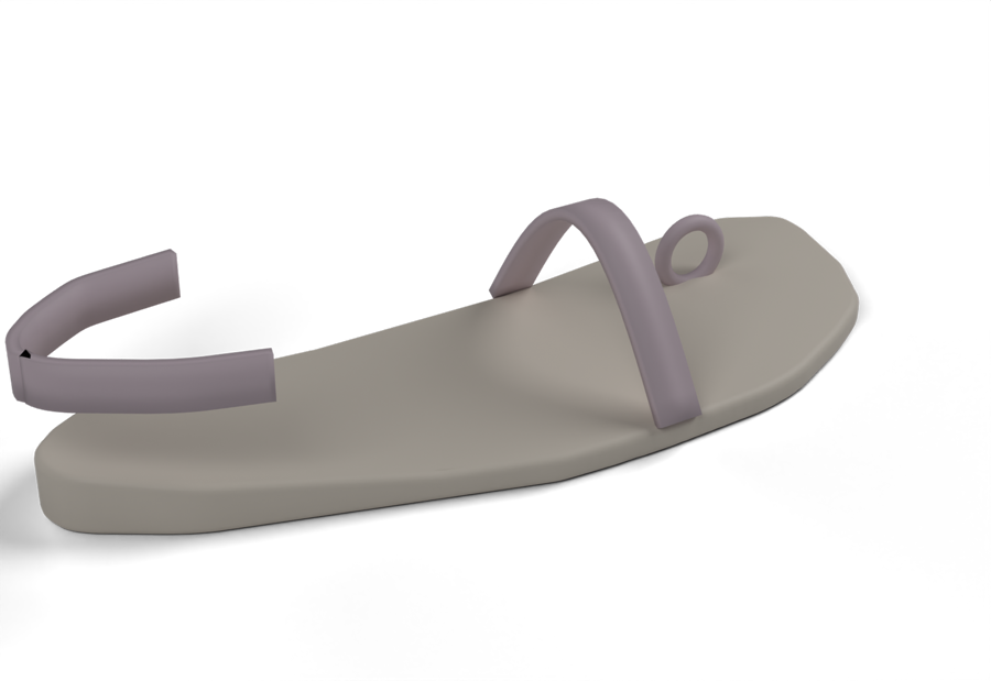 Pier, a toe-strap sandal with a heel strap